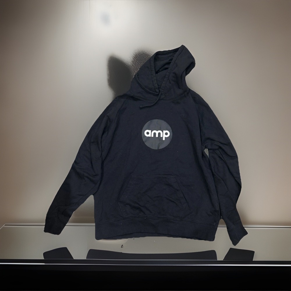 AMP Black Hoodie Neutral Size 2XL‎